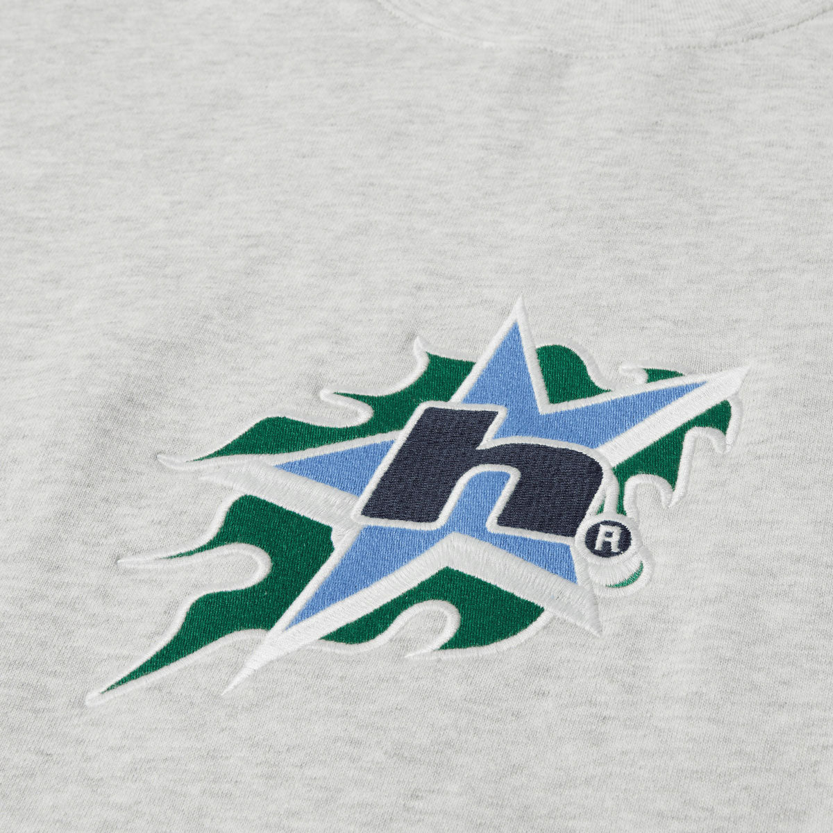 HUF H Bit Crewneck Sweatshirt - Ash image 2