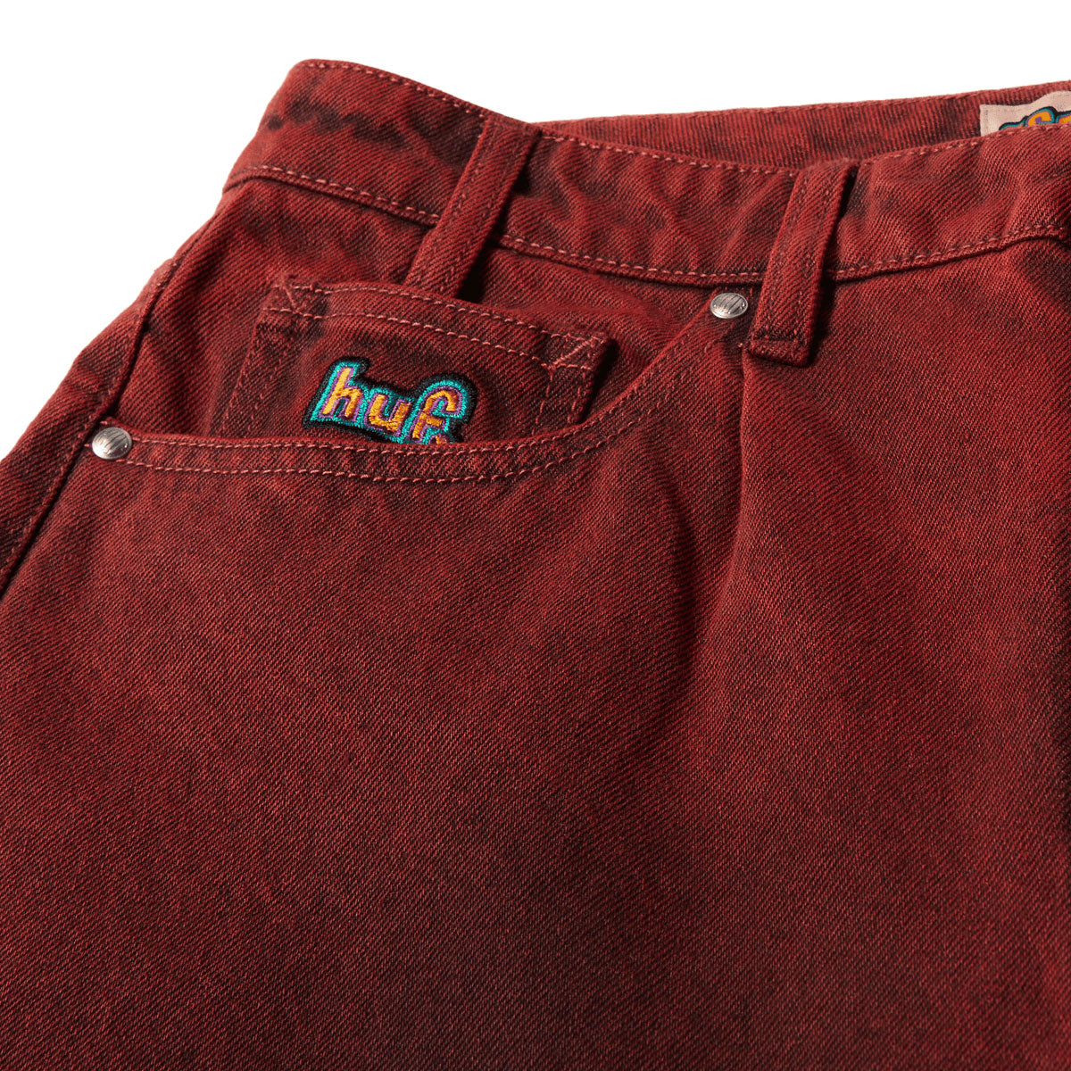 HUF Cromer Washed Jeans - Lava Red image 4