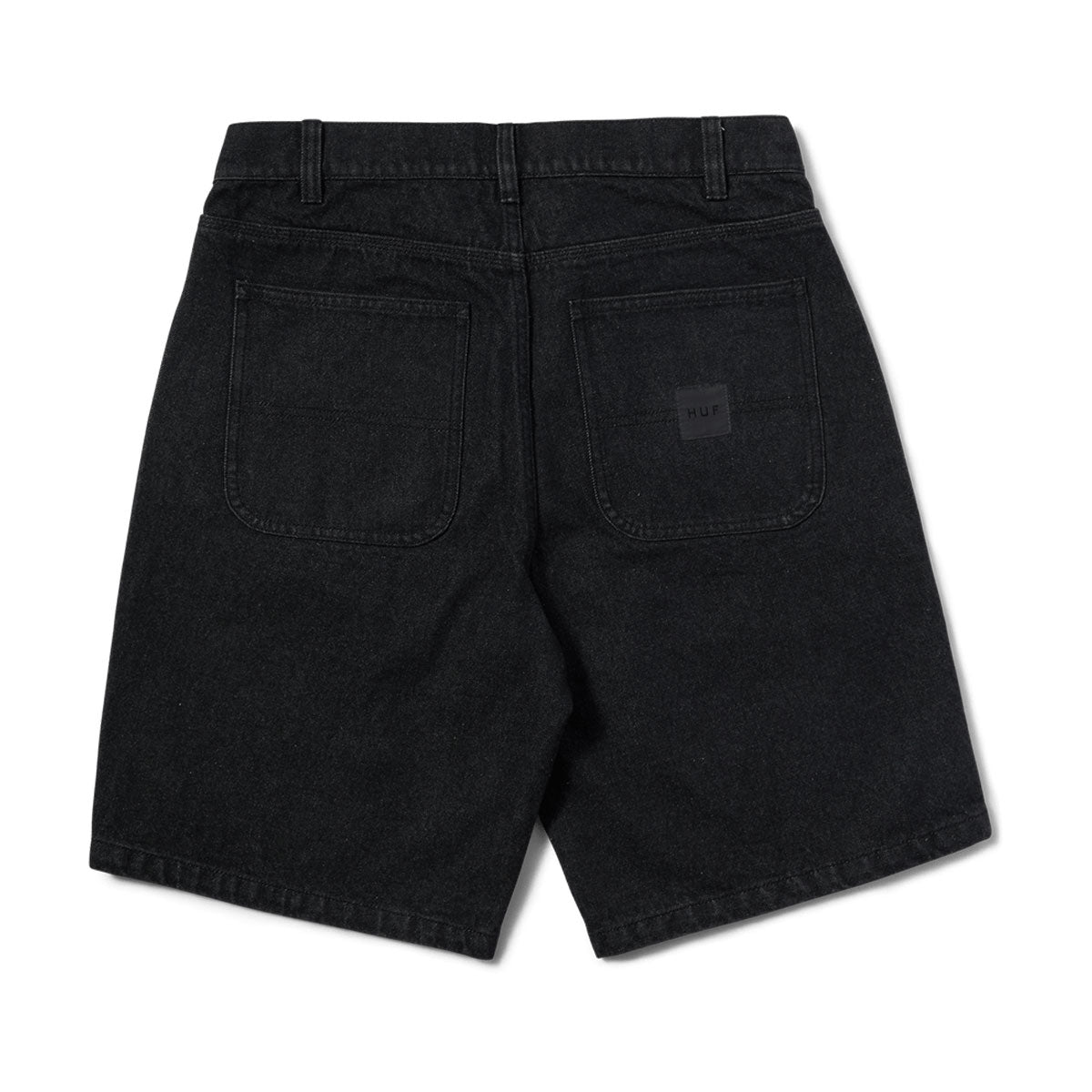 HUF Classic H Double Knee Denim Shorts - Black Denim image 2