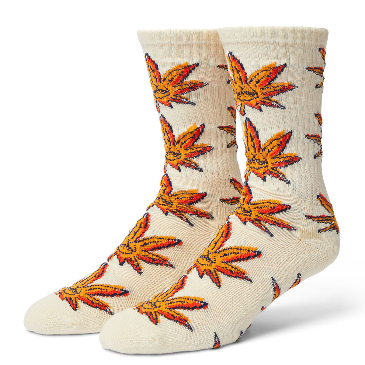 HUF Green Buddy Doodle Socks - Natural image 1