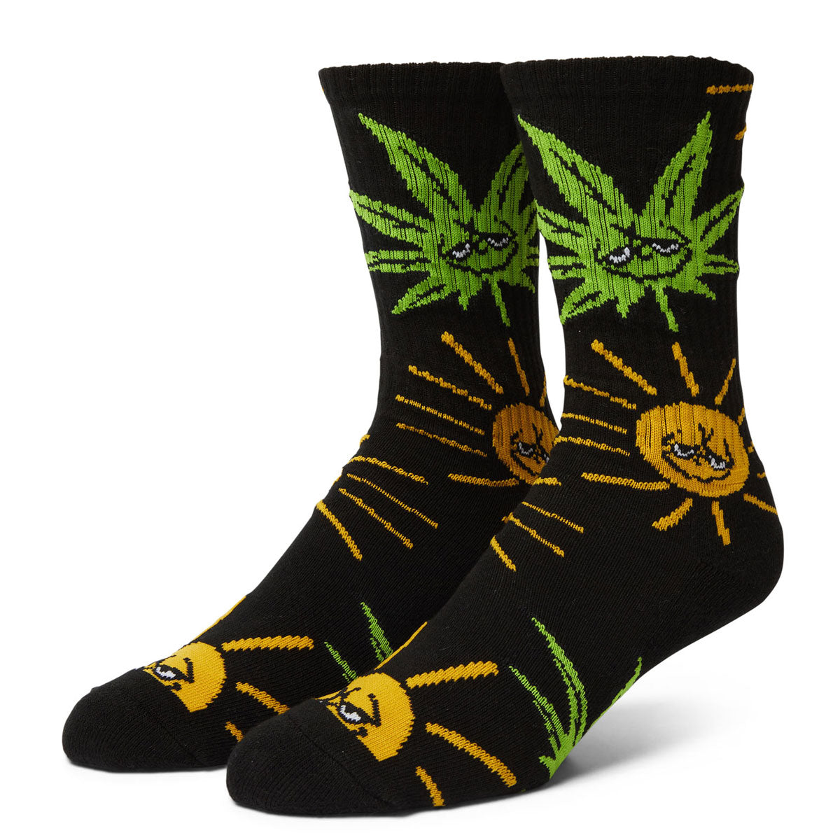 HUF Sunny Buddy Socks - Black image 1