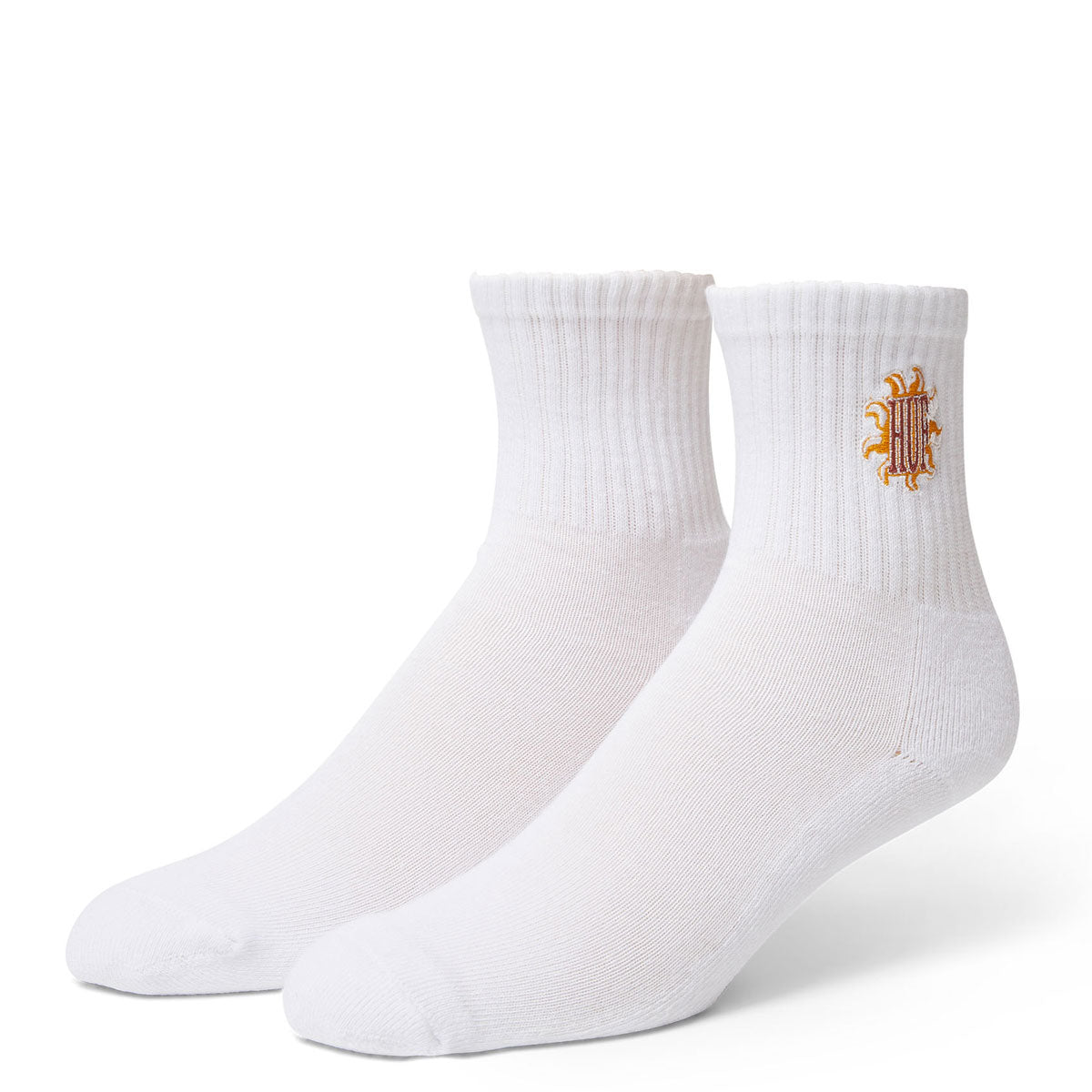 HUF Apollo 1/4 Socks - White image 1
