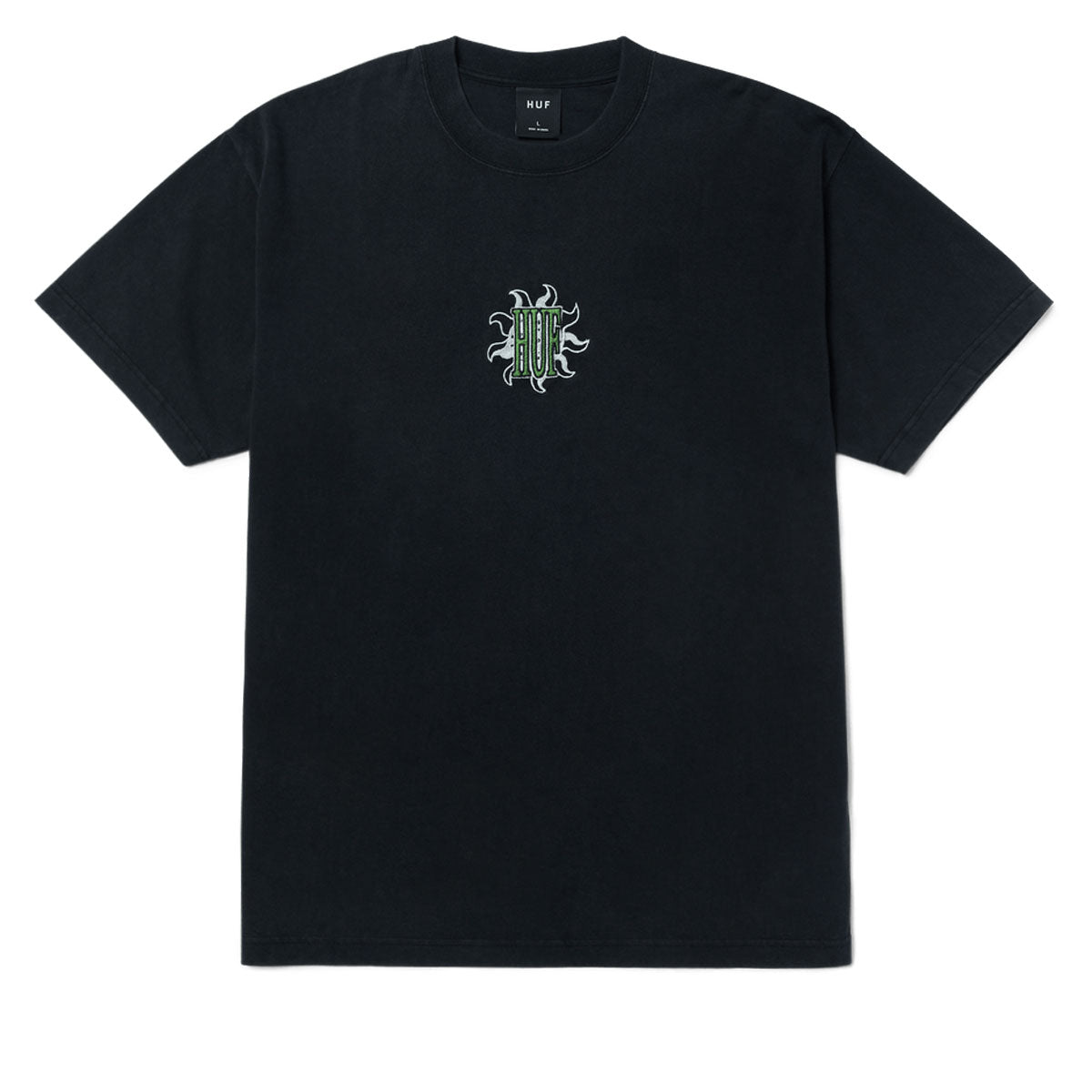 HUF Apollo Washed T-Shirt - Washed Black image 1