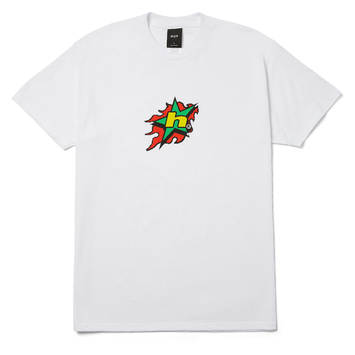 HUF H Bit T-Shirt - White image 1