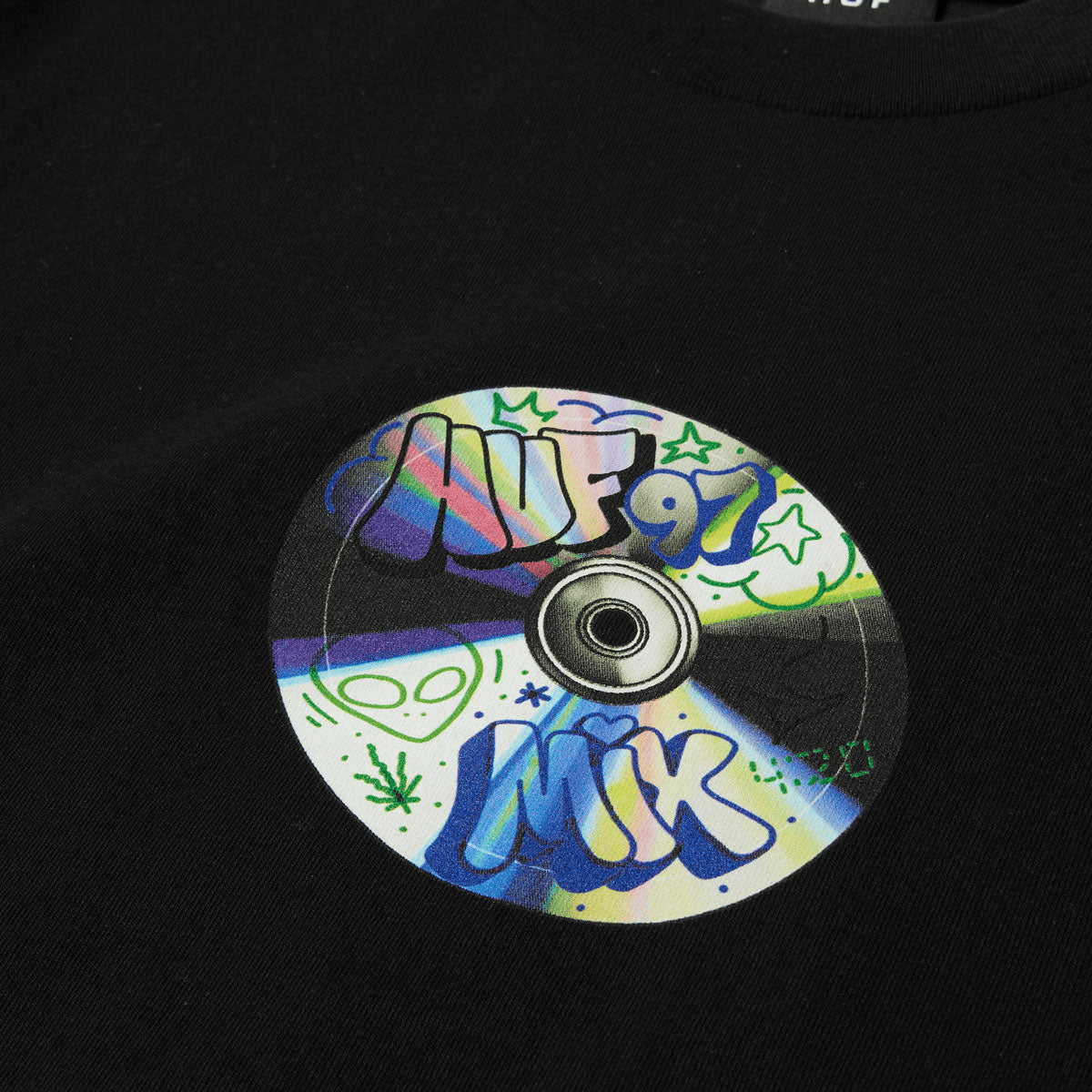 HUF Playlist T-Shirt - Black image 3