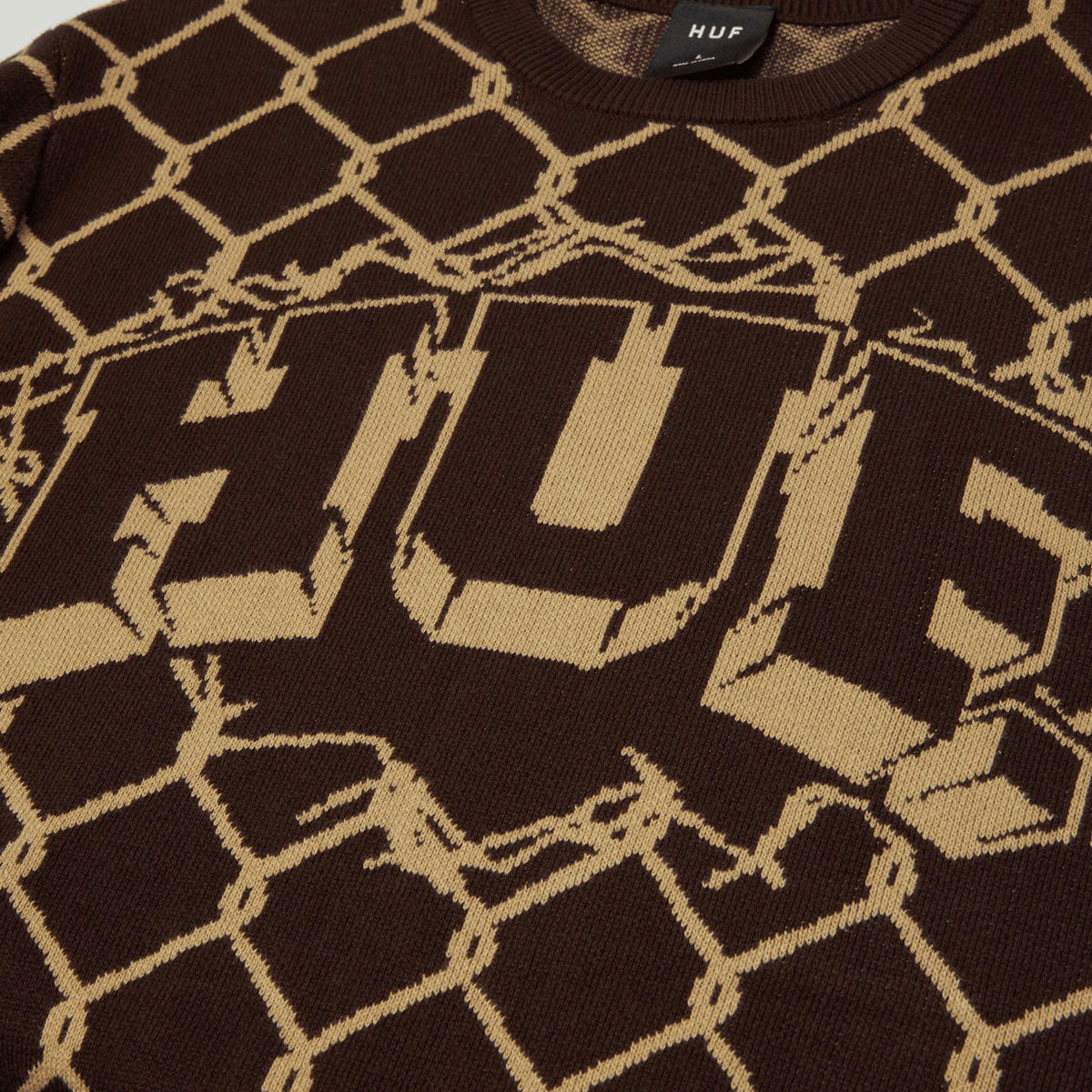 HUF Breakthrough Crew Sweatshirt - Bison image 4