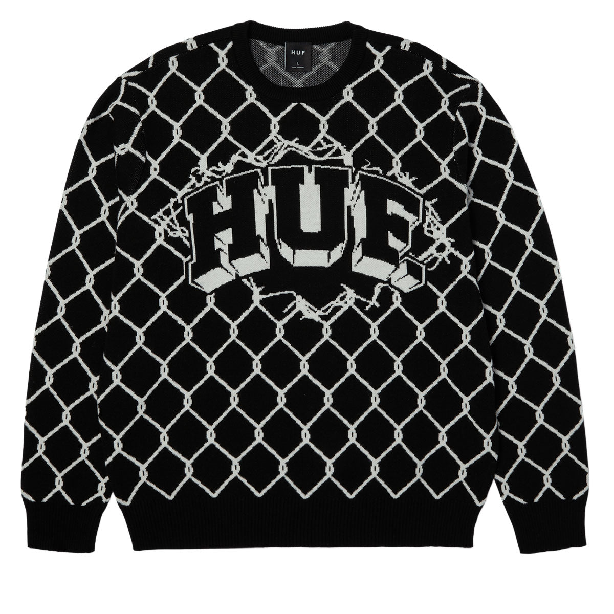 HUF Breakthrough Crew Sweatshirt - Black image 2
