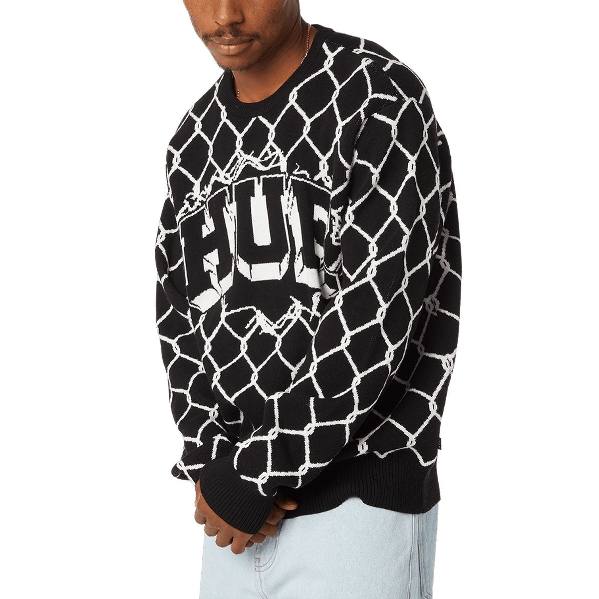 HUF Breakthrough Crew Sweatshirt - Black image 5
