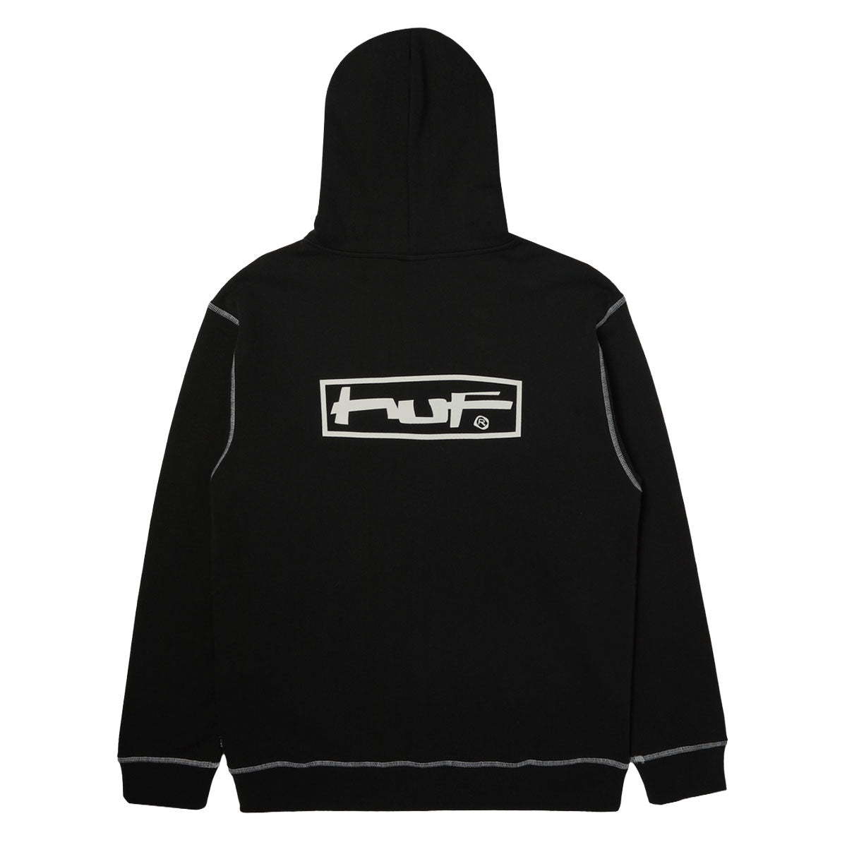 HUF Stretch Zip Up Hoodie - Black image 2