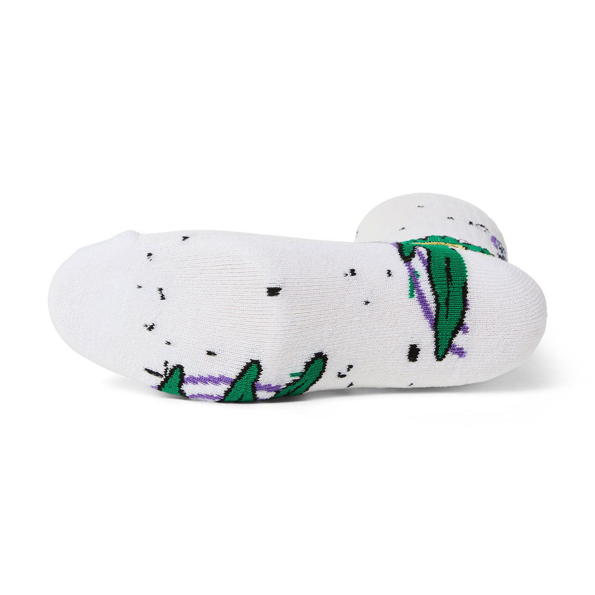 HUF Green Buddy Hypnosis Socks - White image 2
