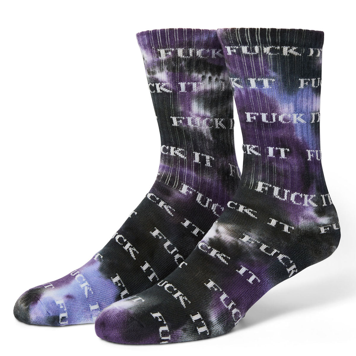 HUF Fuck It Tiedye Socks - Purple image 1