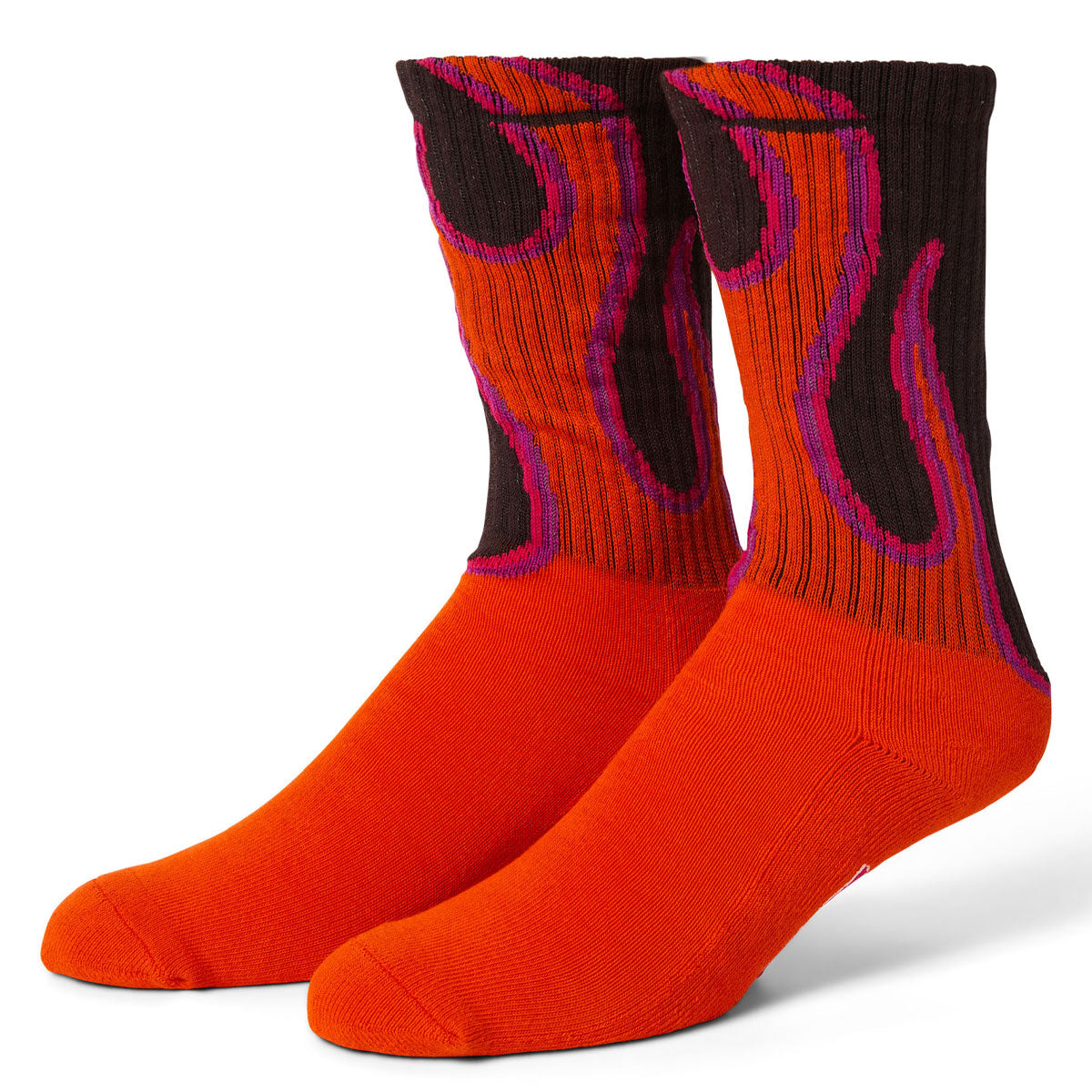 HUF Exhaust Crew Socks - Brown image 1