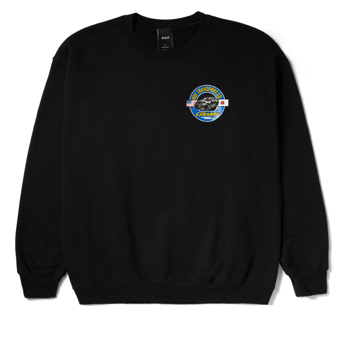 HUF x Greddy Transport Sweatshirt - Black image 1