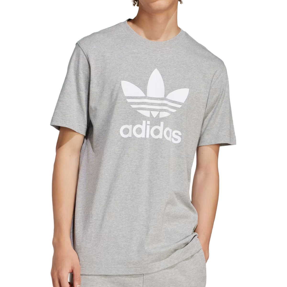 Adidas Trefoil T-Shirt - Medium Grey Heather image 2