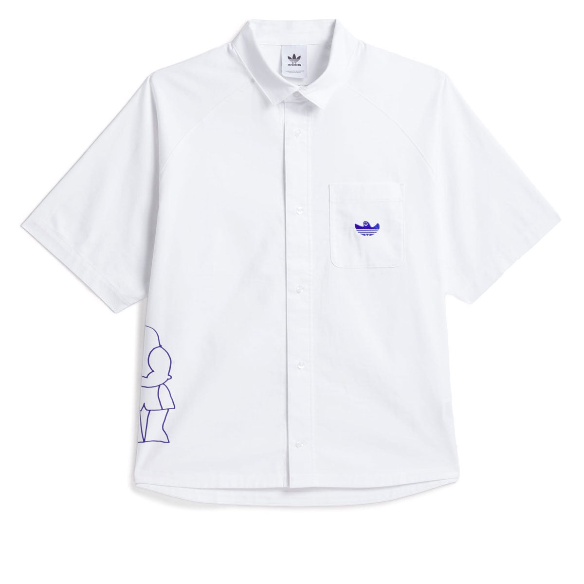 Adidas Shmoo CS Button Up Shirt - White image 1