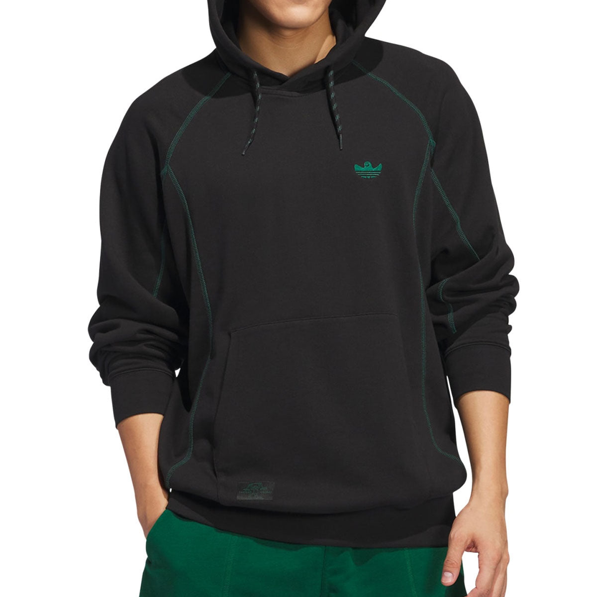 Adidas Shmoo FW Hoodie - Black/Dark Green image 2