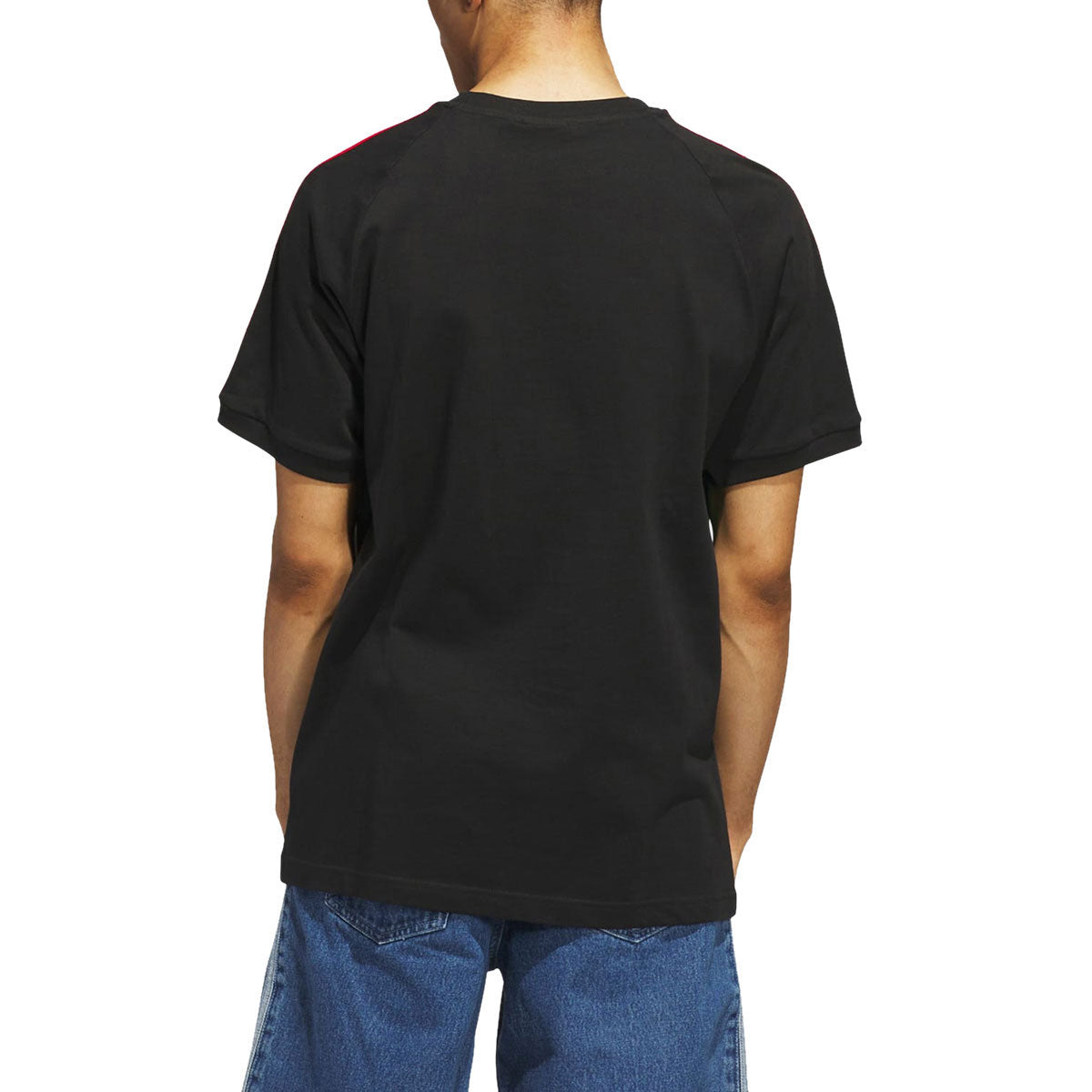 Adidas 3s Panel T-Shirt - Black/Core Green image 2