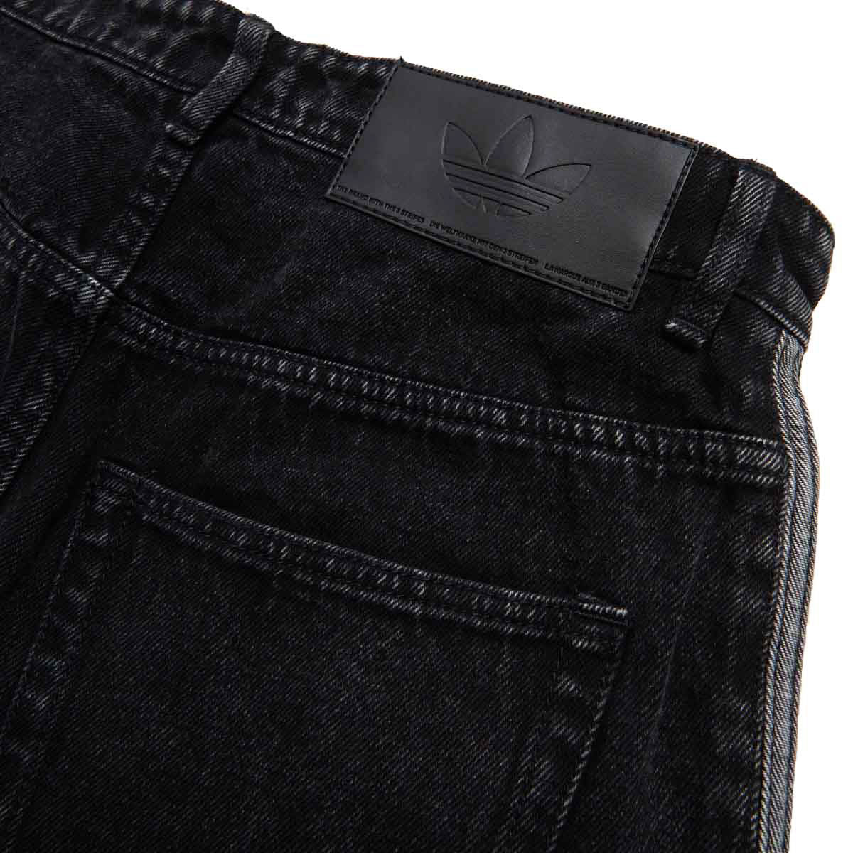 Adidas Denim Firebird Shorts - True Black Denim image 5