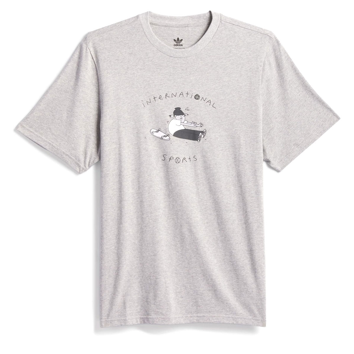 Adidas HJ Stretch T-Shirt - Medium Grey Heather image 1
