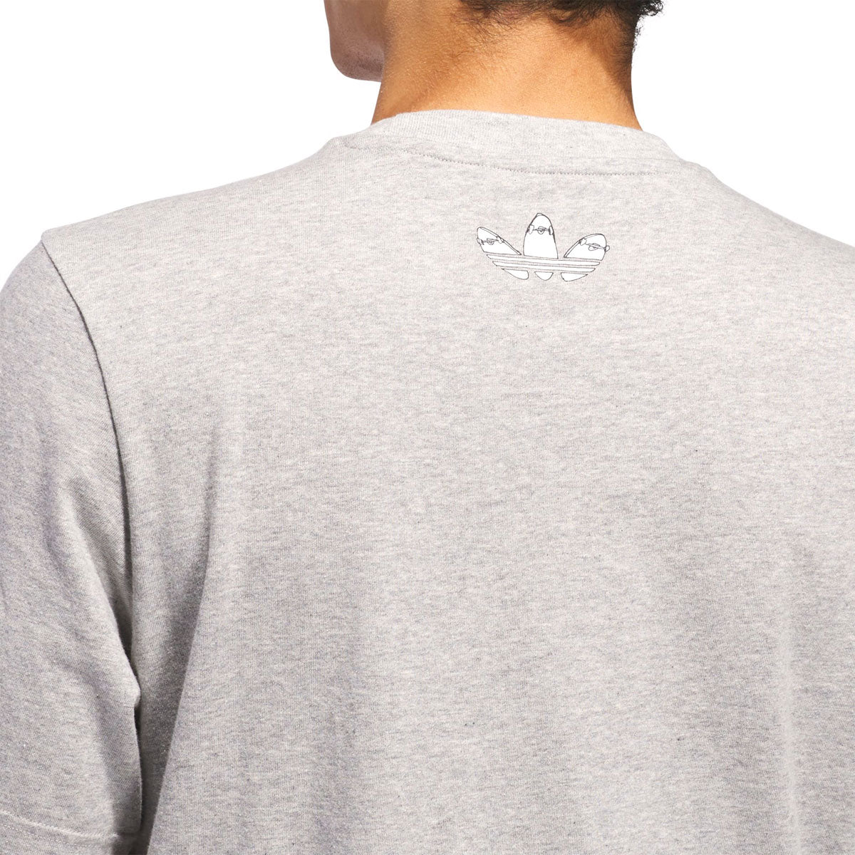 Adidas HJ Stretch T-Shirt - Medium Grey Heather image 5