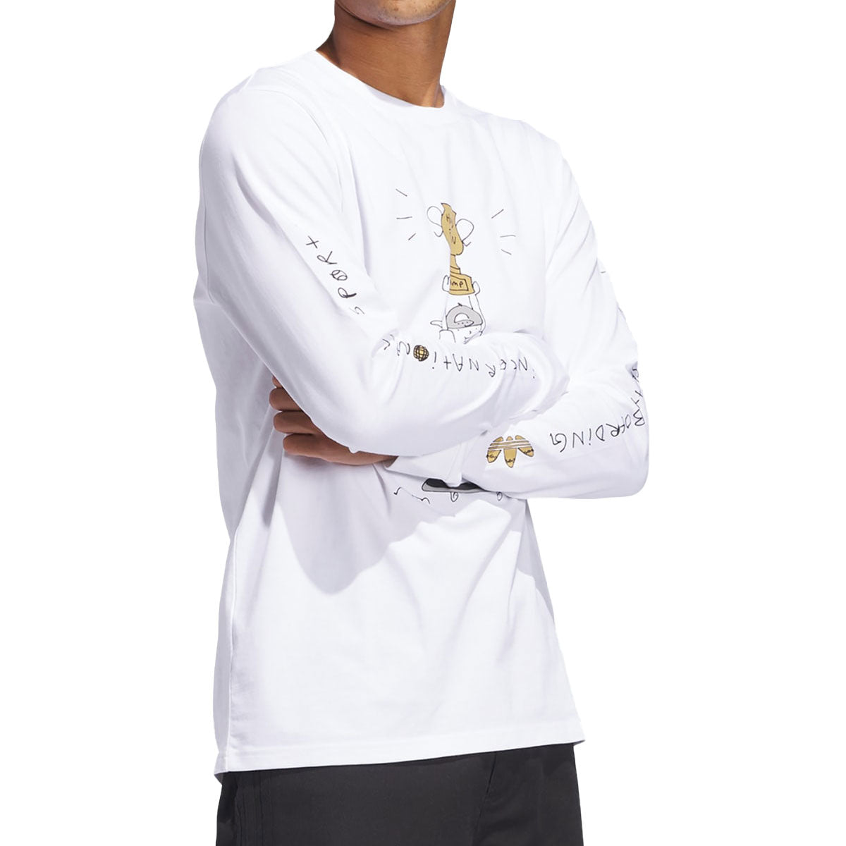 Adidas HJ Champ Long Sleeve T-Shirt - White image 2
