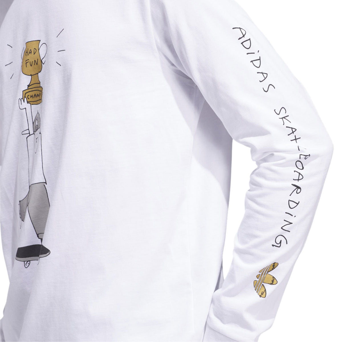 Adidas HJ Champ Long Sleeve T-Shirt - White image 5