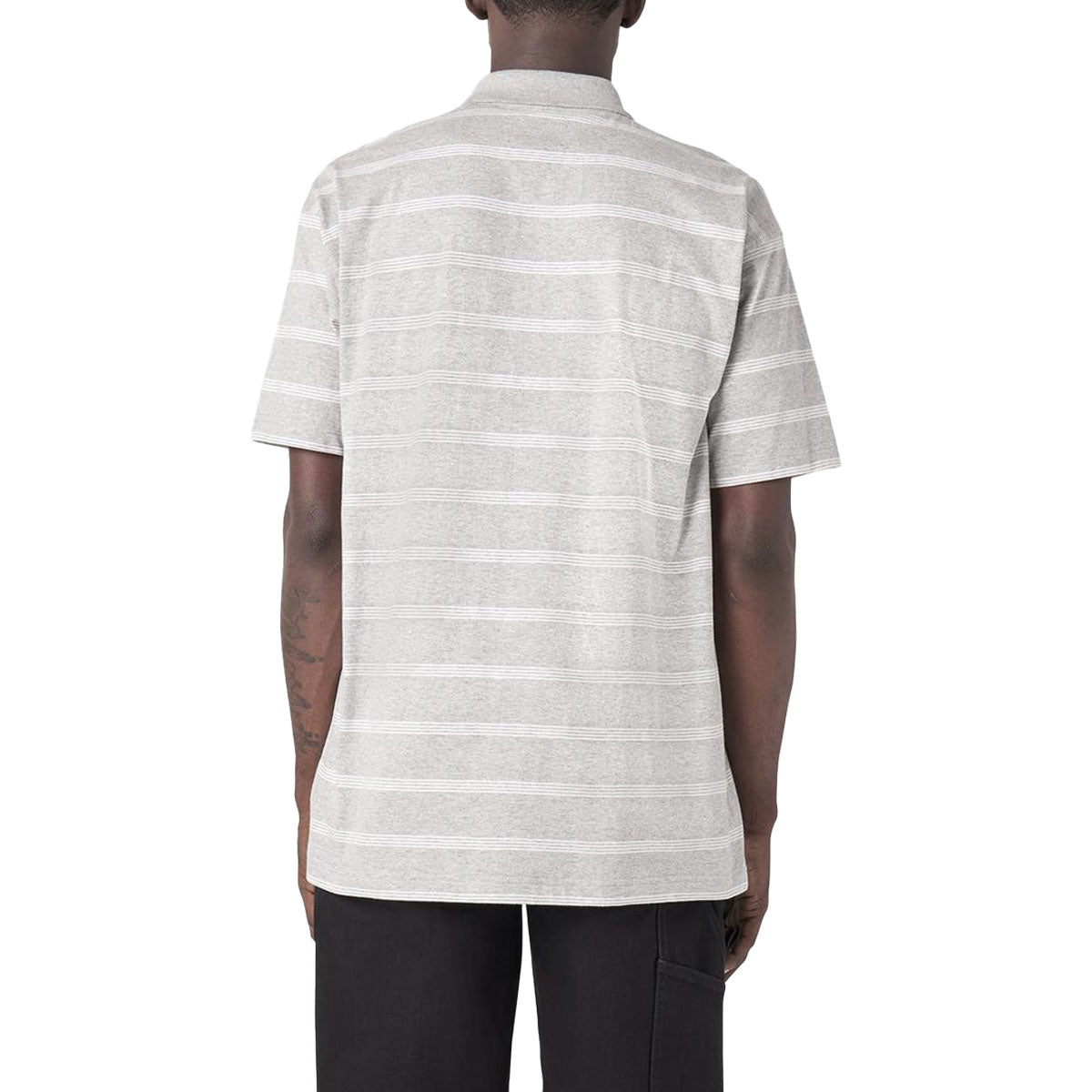 Dickies Skate Temp-IQ Christainburg Polo Shirt - Heather Grey Tri Stripe image 2
