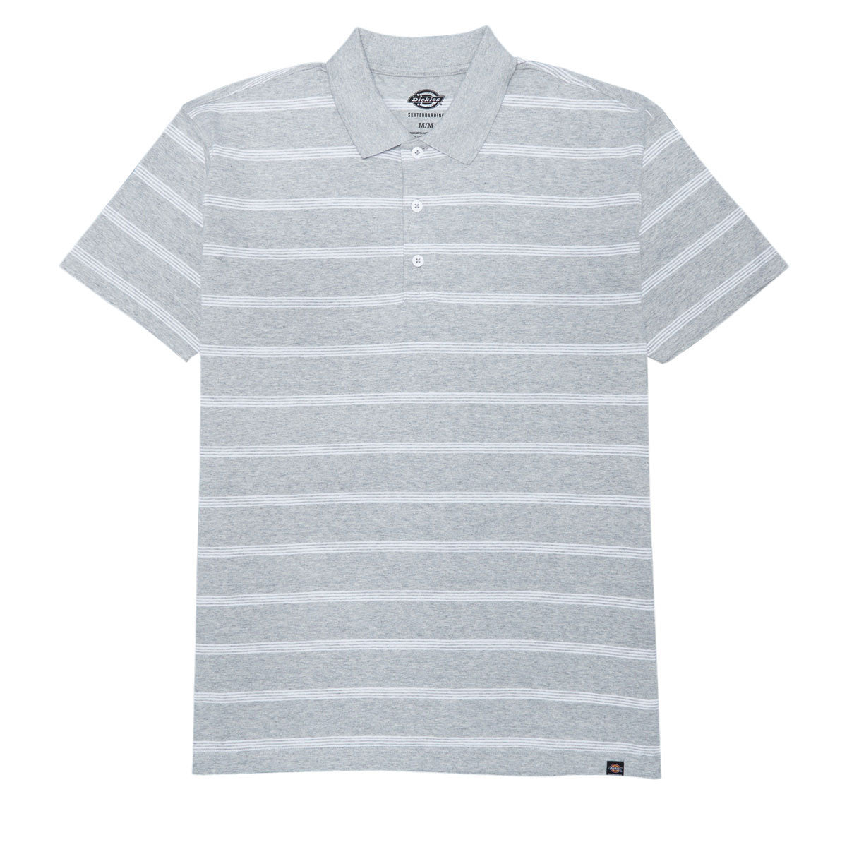 Dickies Skate Temp-IQ Christainburg Polo Shirt - Heather Grey Tri Stripe image 3