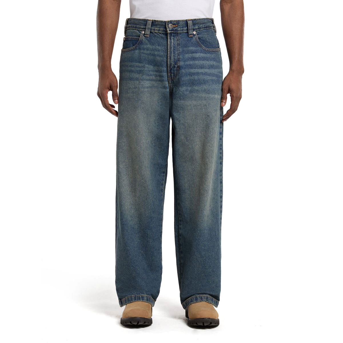 Dickies Hilham Denim Jeans - Khaki Tinited Blue image 1