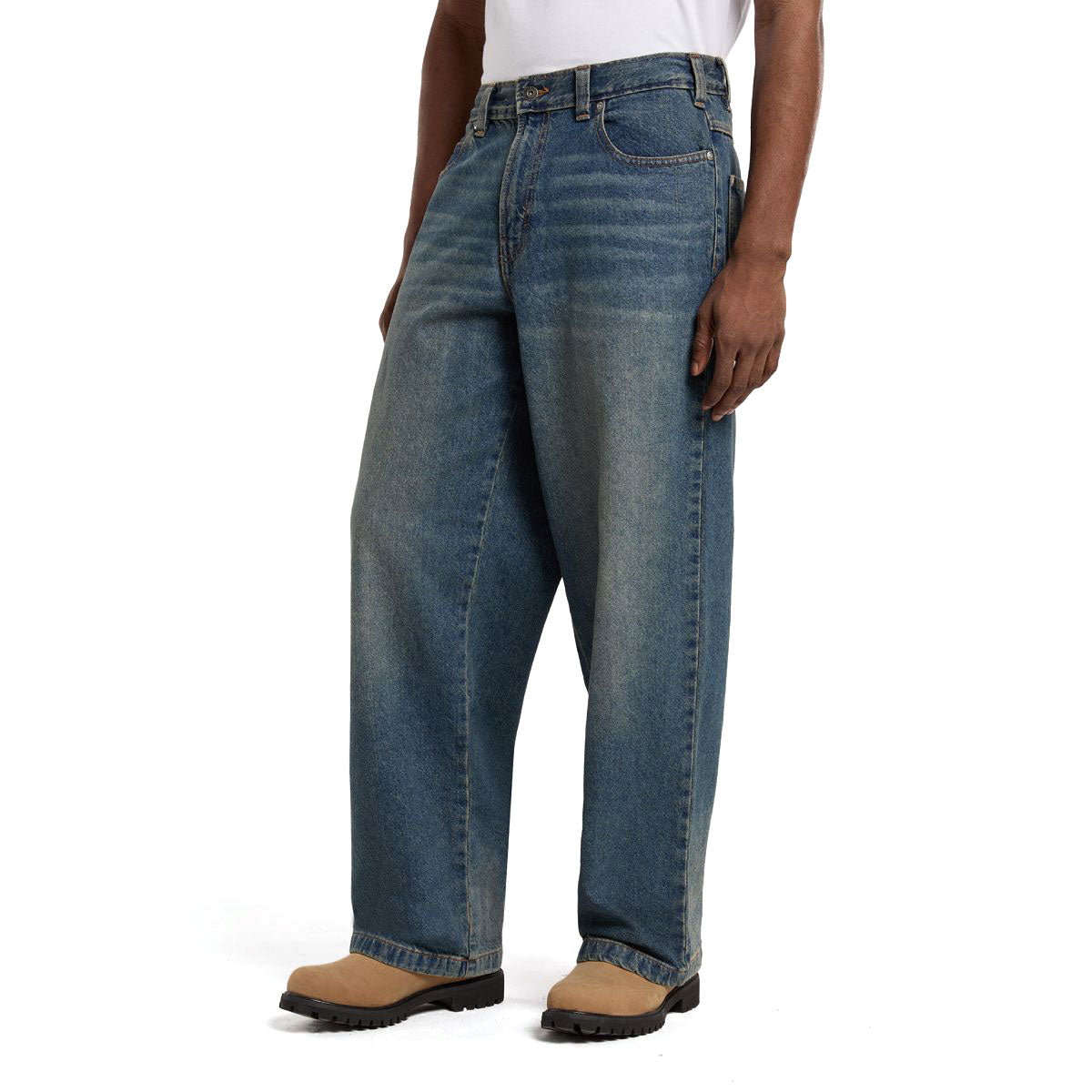 Dickies Hilham Denim Jeans - Khaki Tinited Blue image 3