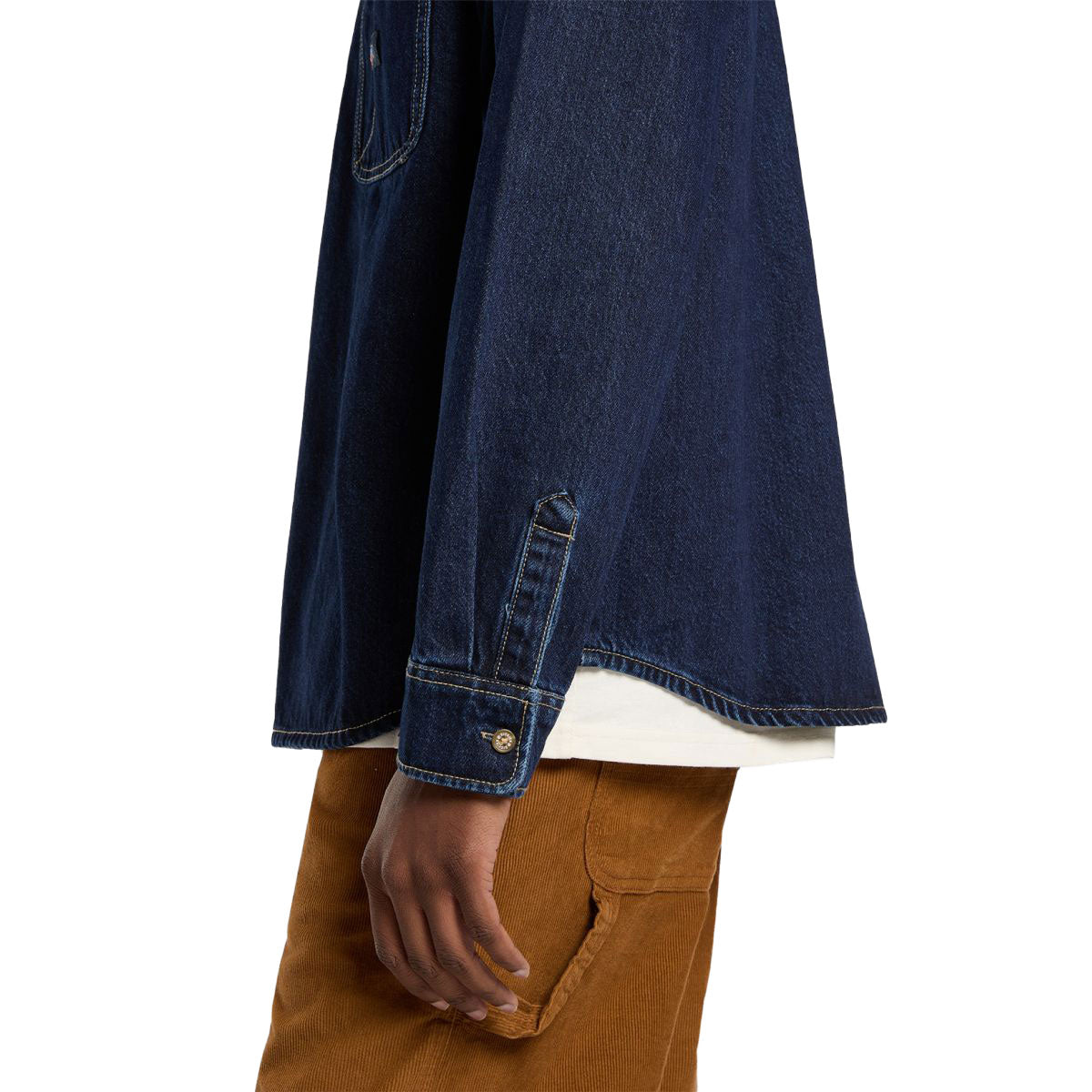 Dickies Mechanic Denim Long Sleeve Shirt - Dark Indigo image 4