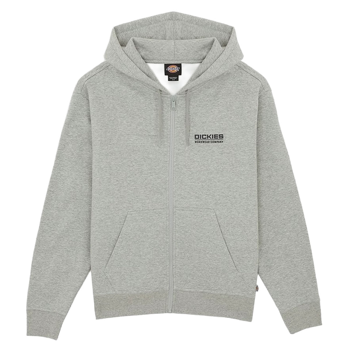 Dickies Bolivar Full Zip Up Hoodie - Gray Melange image 4