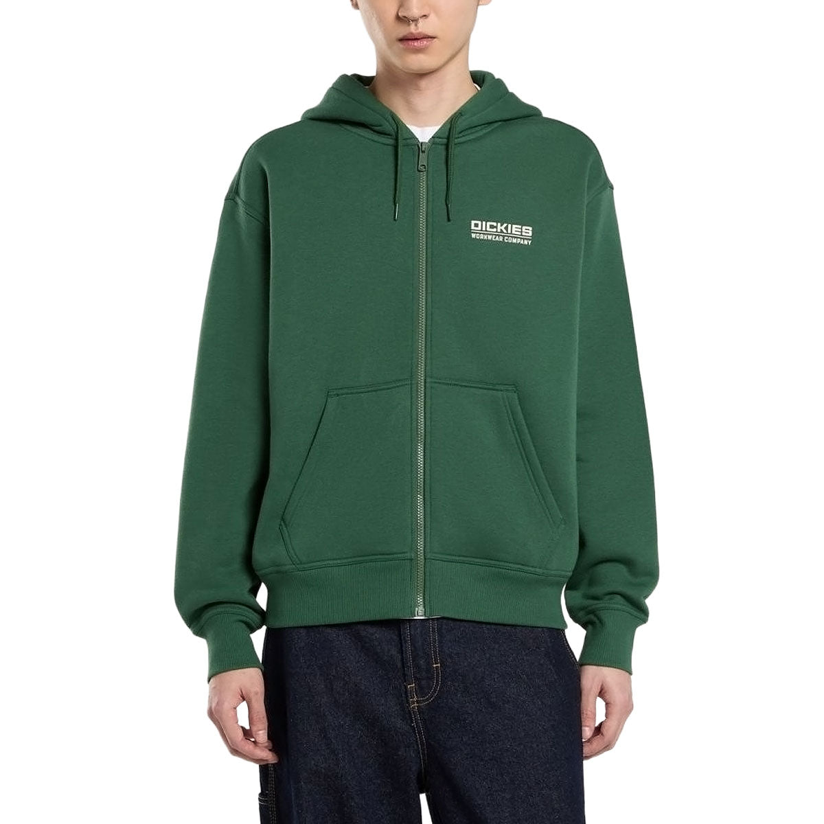 Dickies Bolivar Full Zip Up Hoodie - Pine Needle Green image 1