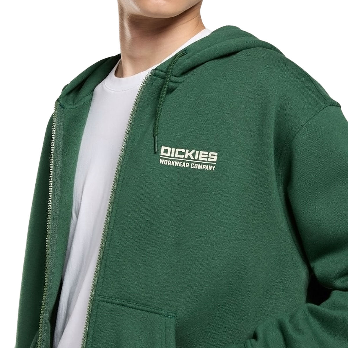 Dickies Bolivar Full Zip Up Hoodie - Pine Needle Green image 3