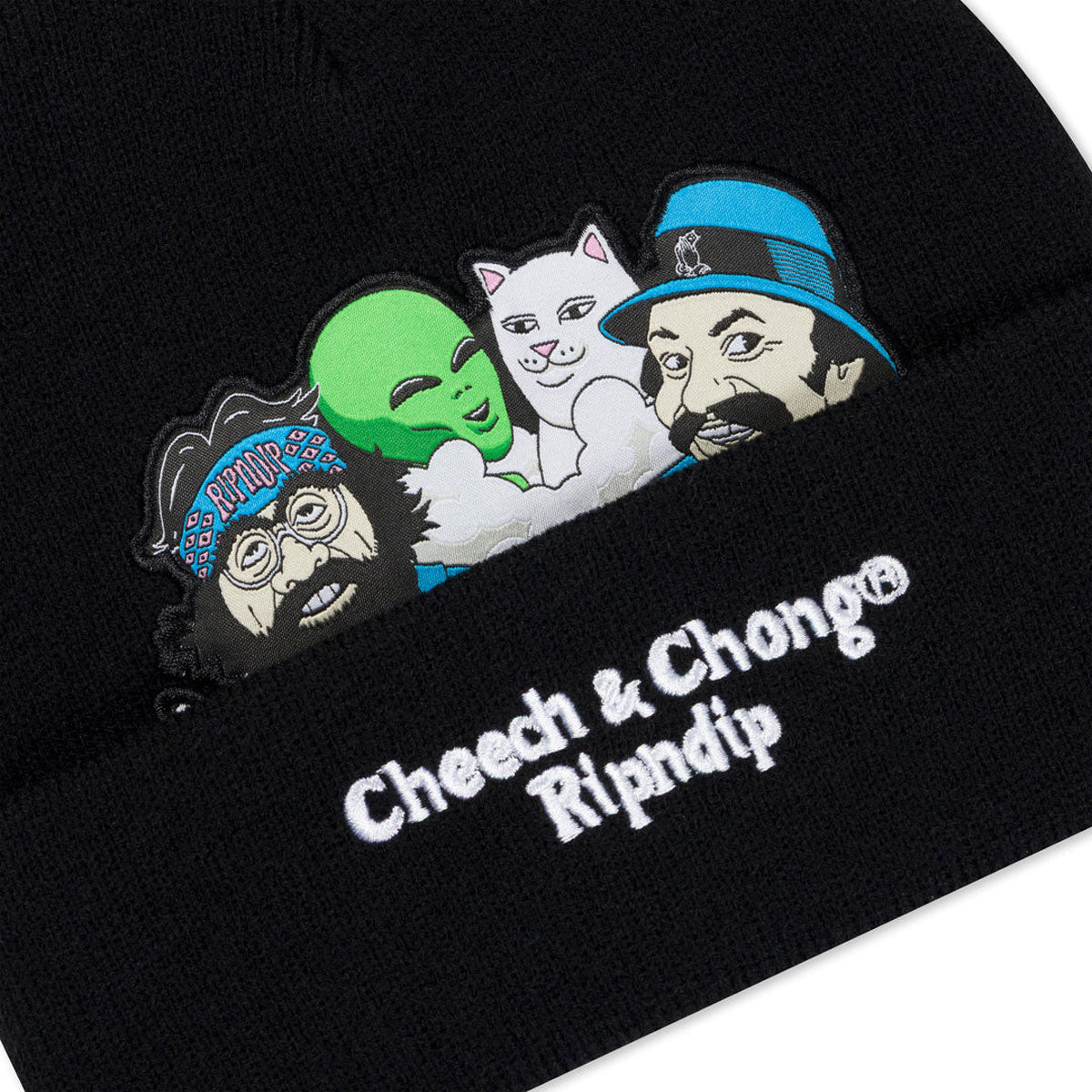 RIPNDIP x Cheech & Chong Riders Beanie - Black image 3
