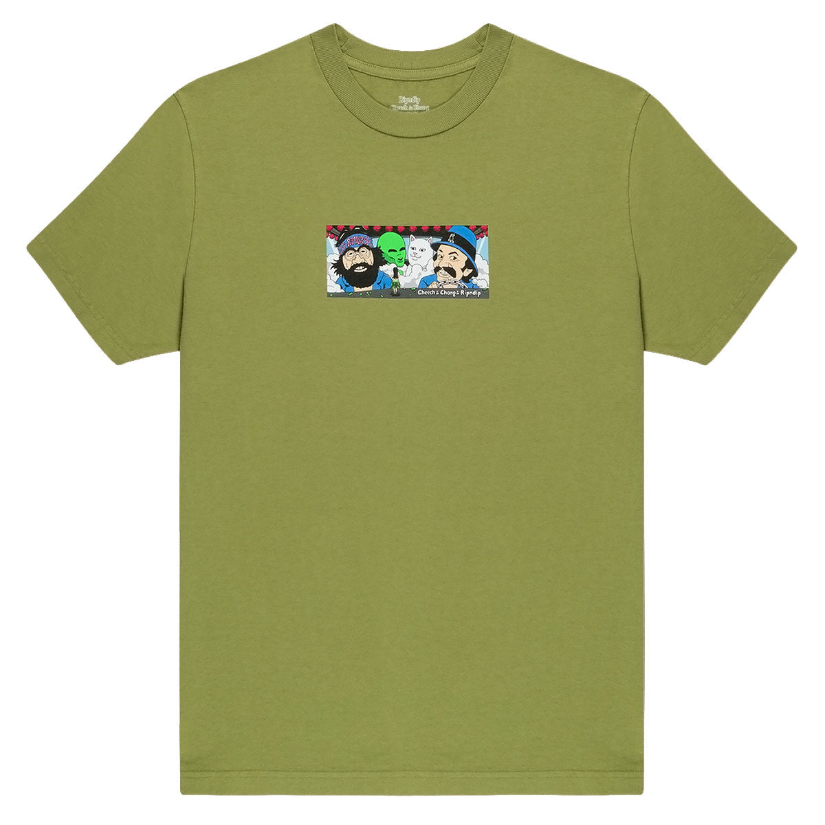 RIPNDIP x Cheech & Chong Riders T-Shirt - Light Forest image 2
