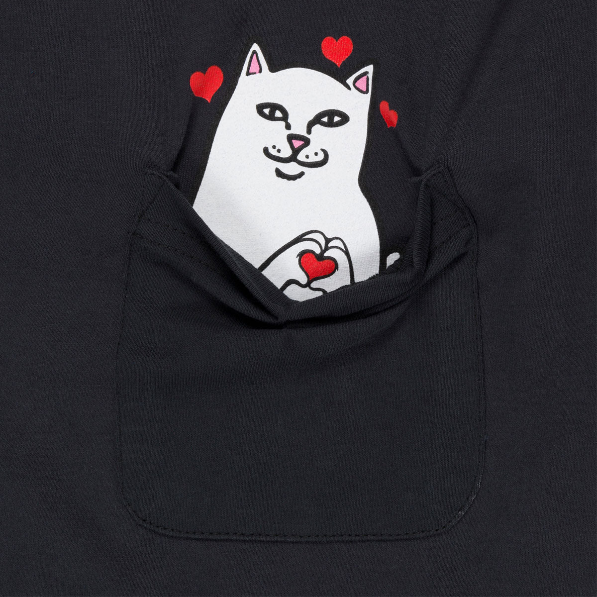RIPNDIP Nermal Loves Pocket T-Shirt - Charcoal Heather image 2
