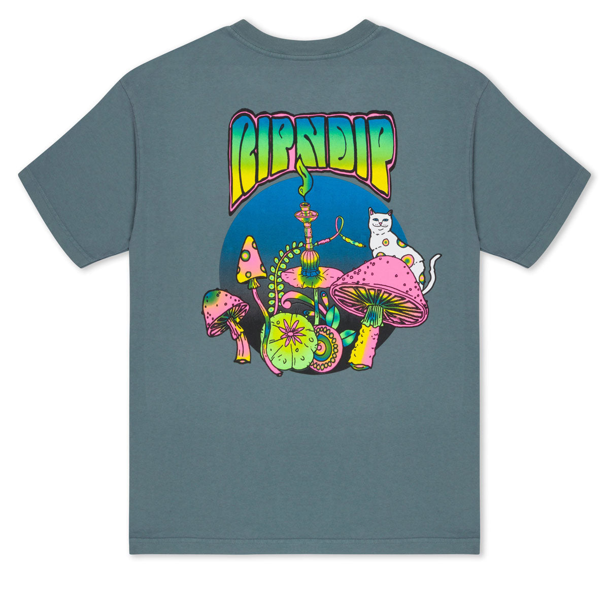 RIPNDIP Psychedelic T-Shirt - Light Charcoal image 1