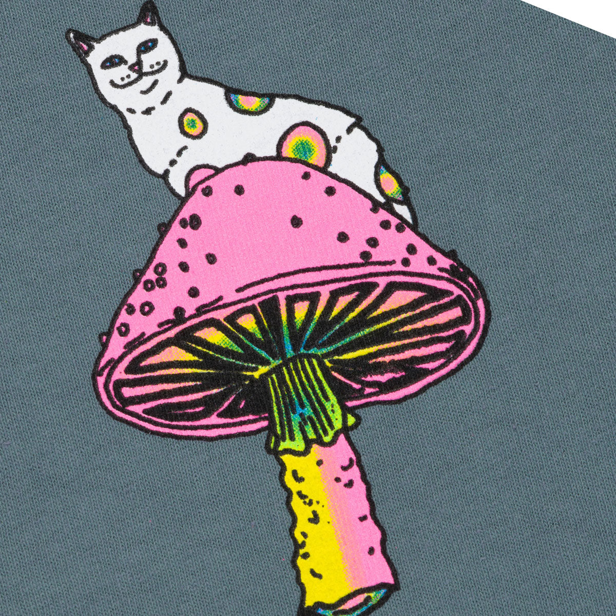 RIPNDIP Psychedelic T-Shirt - Light Charcoal image 3