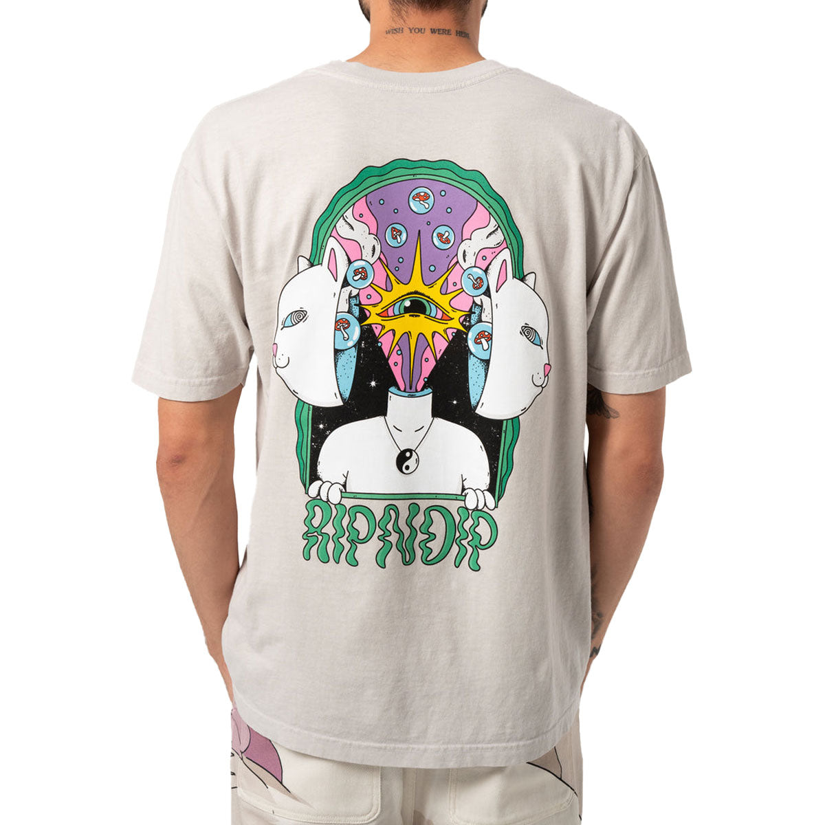 RIPNDIP Mind Games T-Shirt - Sand image 5