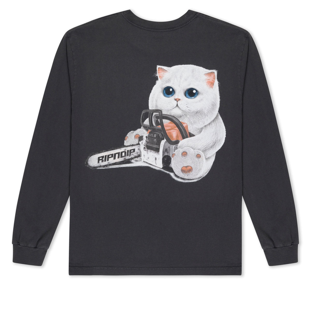 RIPNDIP Find Out Long Sleeve T-Shirt - Charcoal image 2
