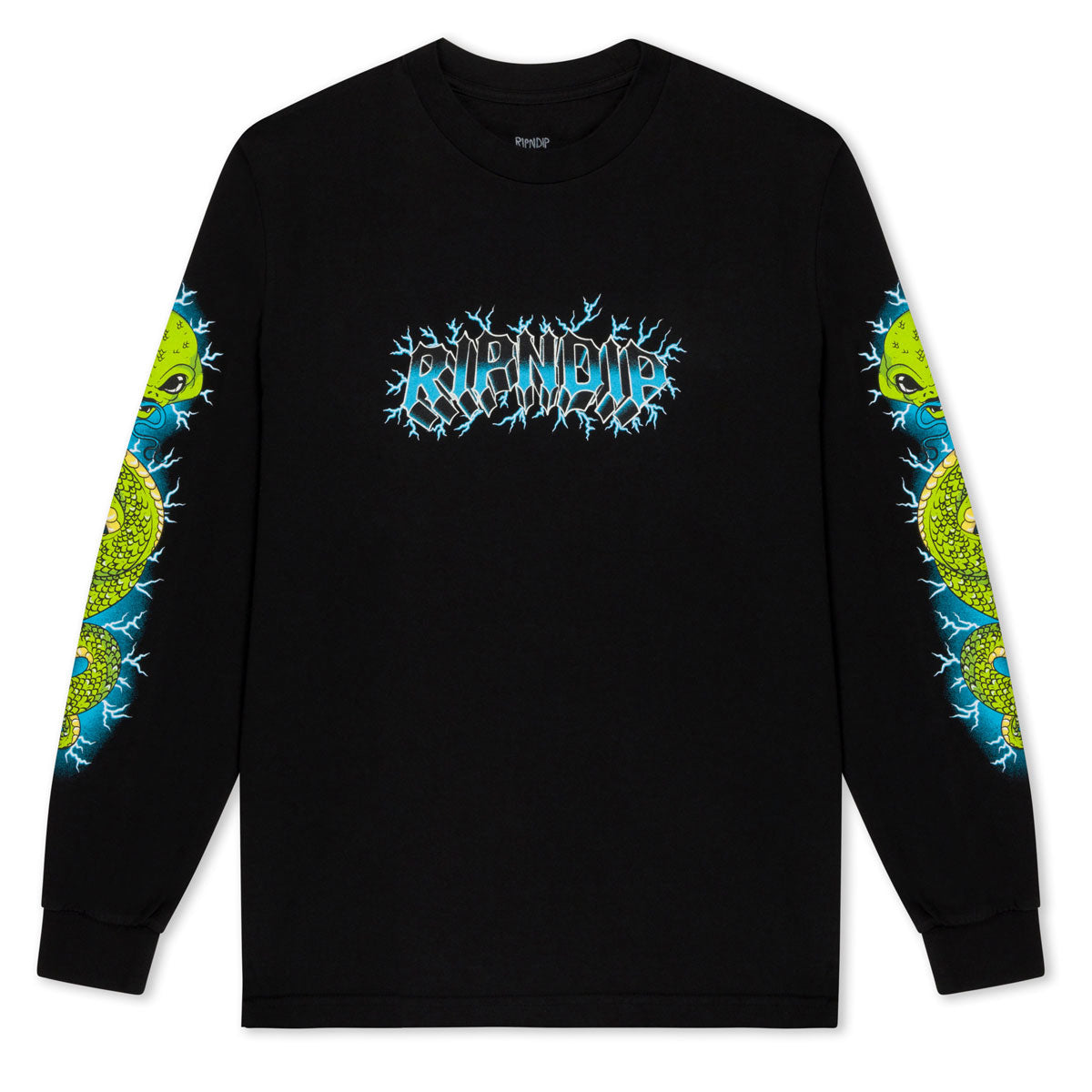 RIPNDIP Skull And Bones Long Sleeve T-Shirt - Black image 1