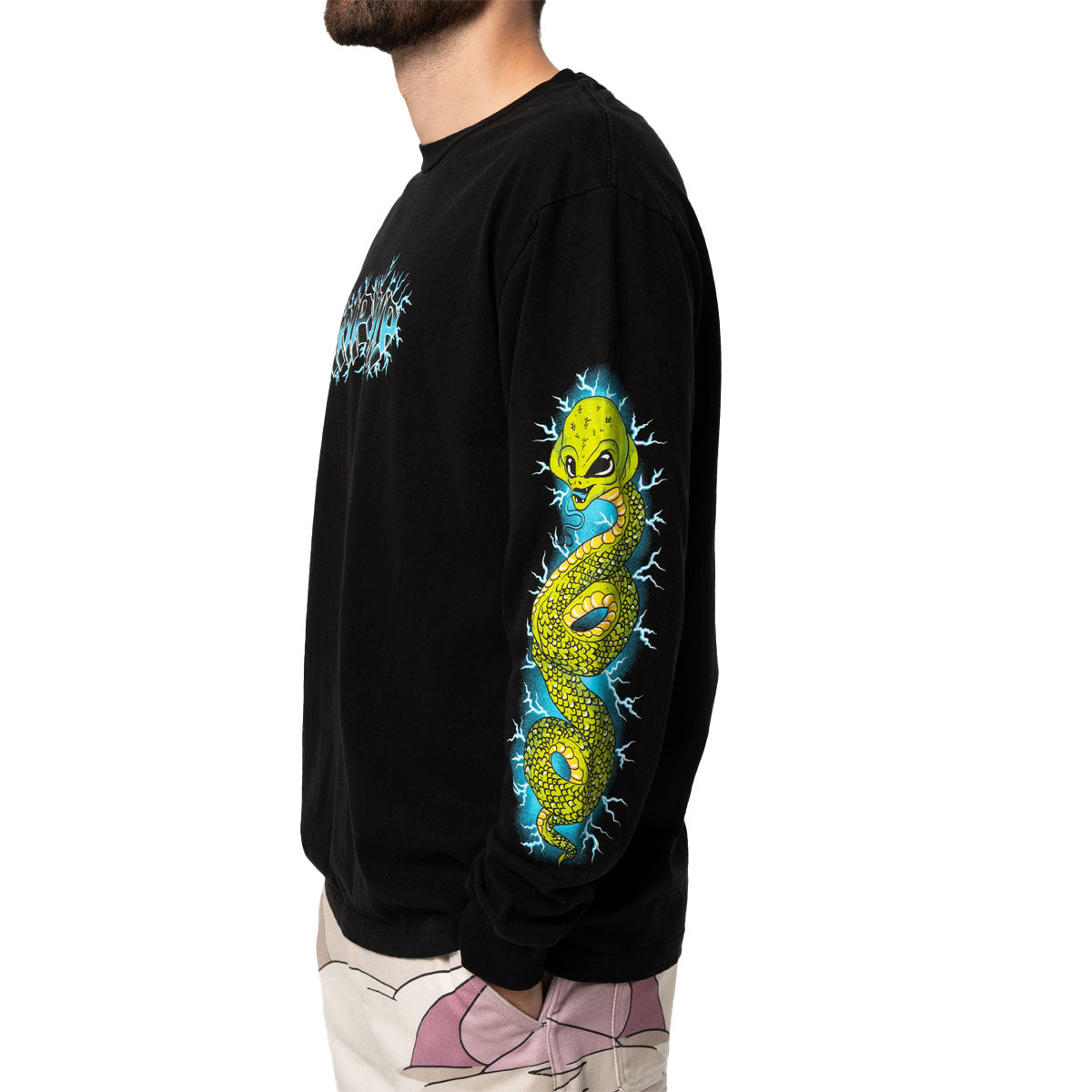 RIPNDIP Skull And Bones Long Sleeve T-Shirt - Black image 4