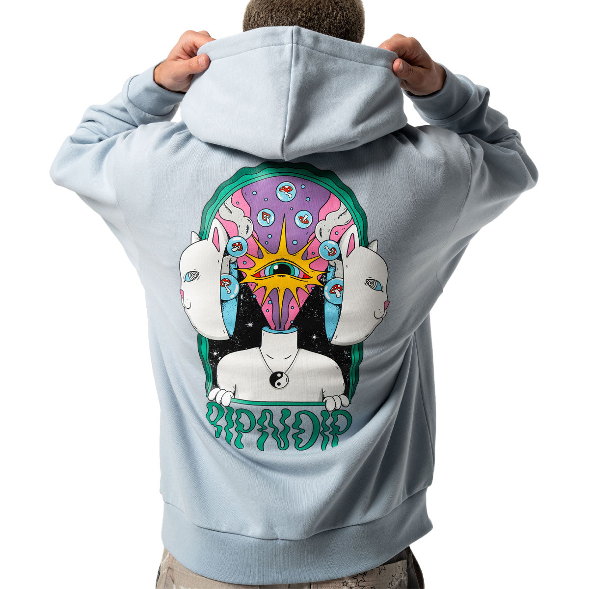 RIPNDIP Mind Games Hoodie - Powder Blue image 5