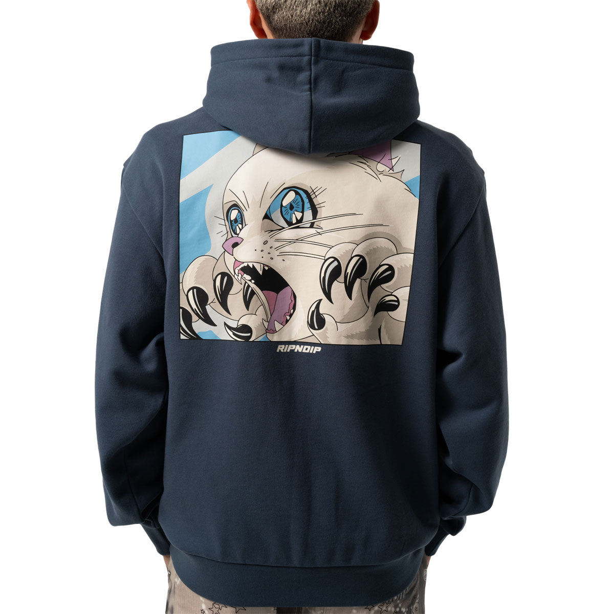 RIPNDIP Metal Claw Hoodie - Navy image 3
