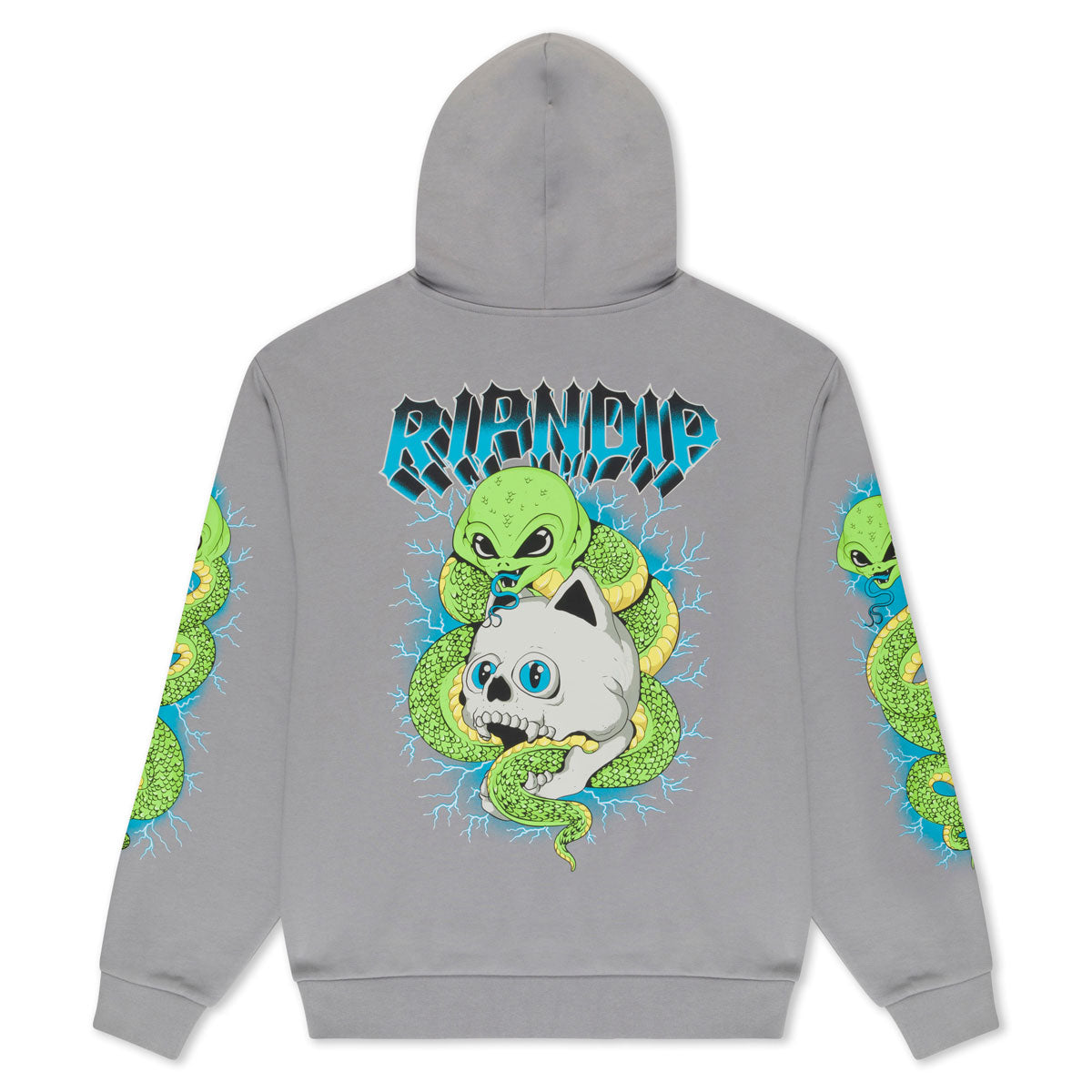 RIPNDIP Skull And Bones Hoodie - Charcoal image 2