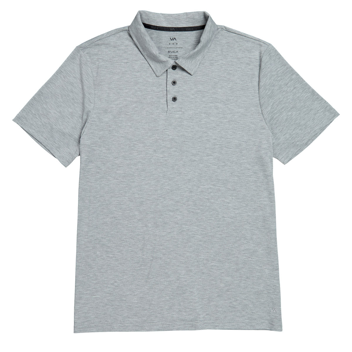 RVCA Balance Polo Shirt - Heather Grey image 1