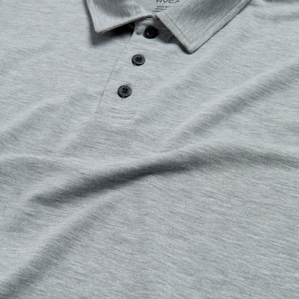 RVCA Balance Polo Shirt - Heather Grey image 2
