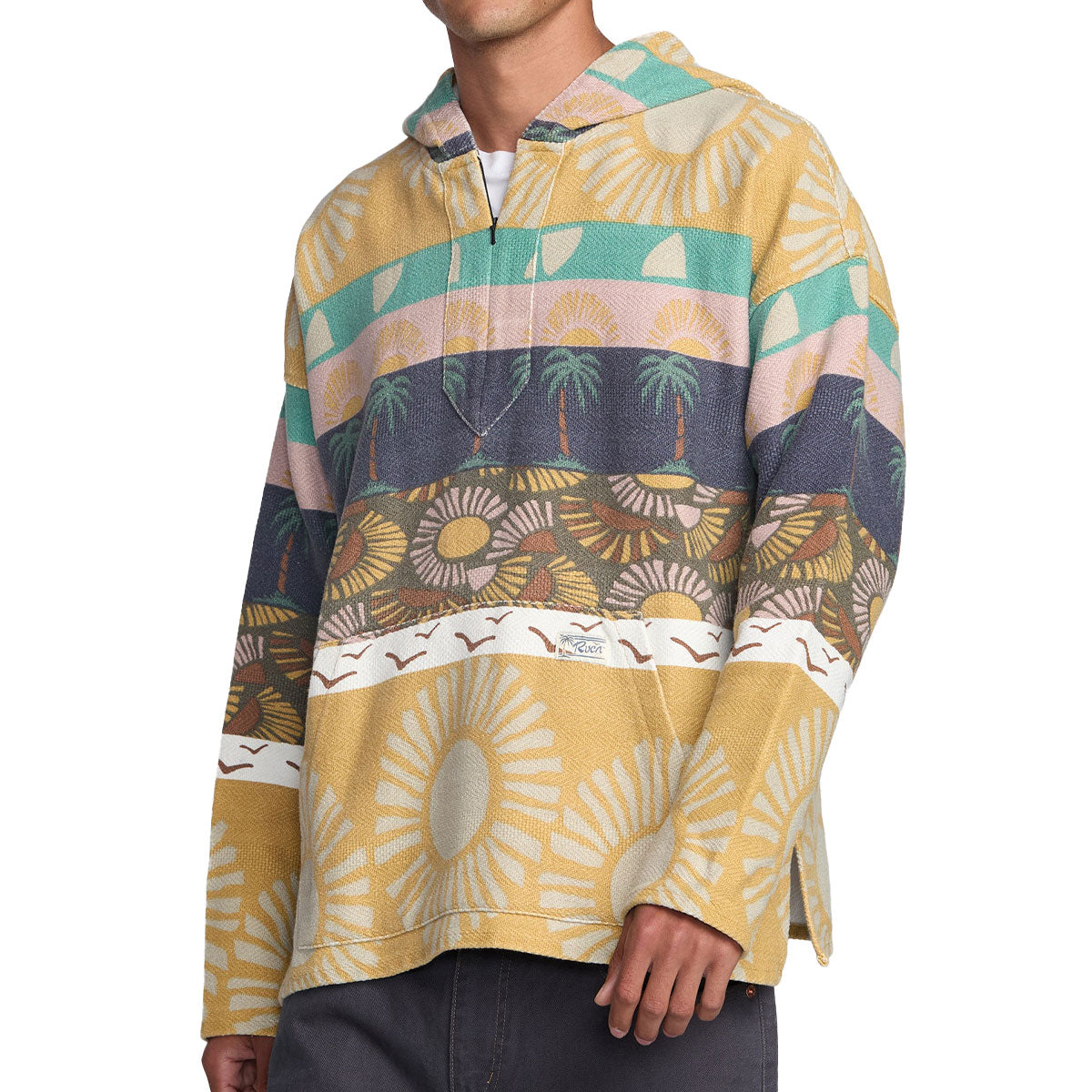 RVCA Exotica Poncho Hoodie - Multi image 1