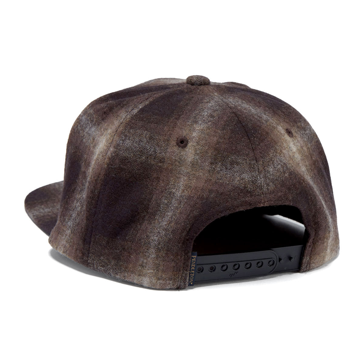 Pendleton Plaid Flat Brim Hat - Brown Mix Ombre image 2